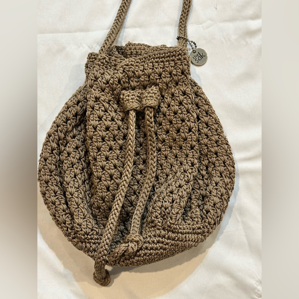 The Sak Taupe Woven Handbag